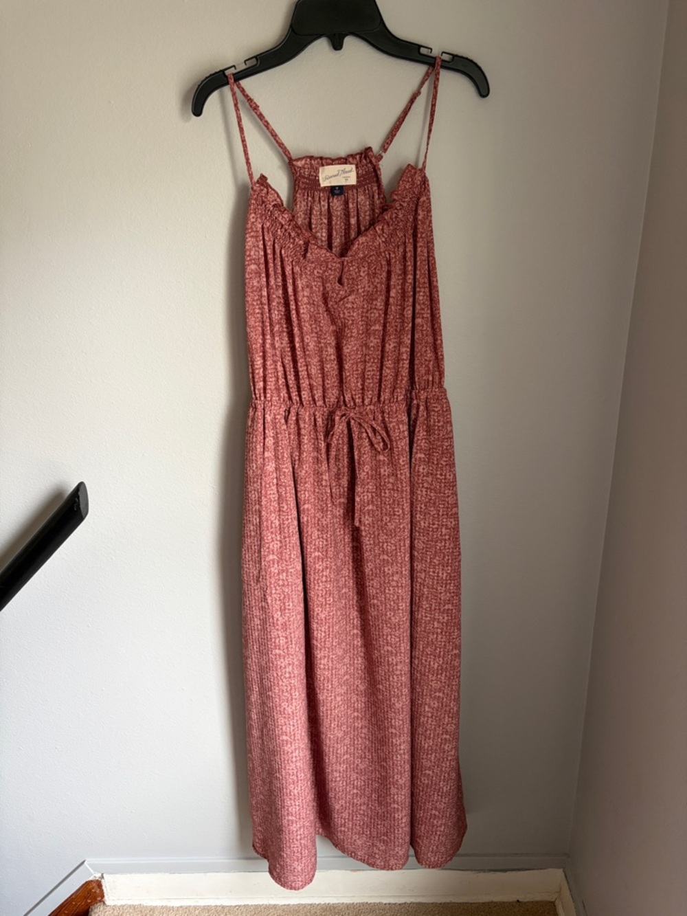 Universal Thread Rust Pink Maxi Dress with Smocked Bodice